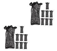 Healeved 16pièces Bonnet Élastique Pour Perruque Filets Mesh Doux Et Stretch Pour Maintien Parfait Des Cheveux Pour Cosplay Et Usage Quotidien
