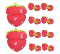 Healeved 18pièces Bigoudis Mousse Pour Cheveux De Femme Bigoudis Sans Chaleur Forme De Fraise Doux Pour Nuit Outil De Coiffure