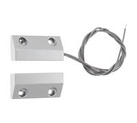 Healeved 1ensemble Alarme Magnétique Alliage de Zinc pour Porte Roulante Capteur Ouverture Filaire pour Système de Sécurité Maison Anti-vol Garage et Entrepôt Résistance Corrosion