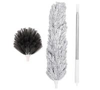 Healeved 1ensemble Kit De Nettoyage De Plafond avec Brosse À Poussière Télescopique Outil De Nettoyage Multi-Surfaces pour Éliminer Poussière Et Toiles Araignées À Domicile