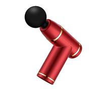Healeved 1ensemble Masseur Portable à Percussion Usb Appareil De Massage Musculaire Avec Têtes Pour Et Tensions Après Couleur Rouge