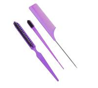Healeved 1ensemble Peigne à Trois Rangées Peigne à Queue Double Pour Coiffure Professionnelle Outil De Démêlage Et Application De Pour Salon Et Usage Domestique