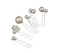Healeved 1Ensemble Set de Épingles à Cheveux Perles Accessoires de Coiffure Forme de U et Filles pour Chignons et Styles Élégants Fabriquées Adaptées