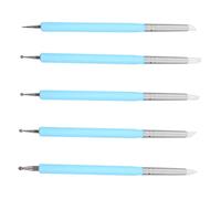 Healeved 1ensemble Set De Stylos à Uv Gel Outils De Manucure Double-embout Pour Art Du Nail Art Et Dotting Parfait Pour Usage Professionnel Et Domestique Et Non-corrosif