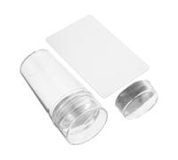 Healeved 1ensemble Tampon à Professionnel Avec Tête Et Grattoir Set De Manucure Art Nail Stamp Pour à Domicile Ou Salon