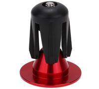 Healeved 1paire Bouchon de Guidon Vélo Alliage Aluminium Rouge Accessoire pour Poignées Compatible VTT Route et Vélo Pliant