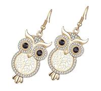 Healeved 1Paire Boucles Oreilles Pendantes Chouette et Arbre de Inoxydable de Mode pour Accessoire Unique et Élégant pour Toutes Occasions