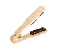 Healeved 1pièce Brosse à Cheveux Lissante Avec Peigne Démêlant Poils De Sanglier Outil De Coiffure Pour Cheveux Raides Et Bouclés