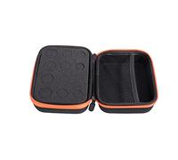 Healeved 1pièce De Rangement pour Huiles Essentielles Étui De Eva Compartiments pour Bouteilles De Portable Et Résistante à Eau Couleur Orange