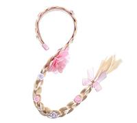 Healeved 1pièce Extension De Cheveux Rose Accessoire De Queue De Cheval Tressée Pour Pour Cosplay Et Jeux De Rôle