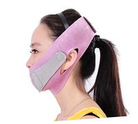 Healeved 1Pièce Masque Lifting V Bandage Visage Mince pour Double Menton Sangle Amincissante Rose Soin Coréen Visage Ajustement Optimal pour Fermeté et Confort