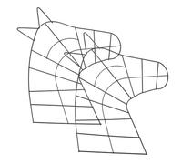 Healeved 2 Cercles Métalliques de Tête de Cheval Noir, Anneaux en Fer pour Couronnes DIY, Cerceau Floral Métal Robuste, Décoration Noël et Fête, Pack 2 Pièces, Base pour Ornements Muraux