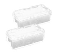Healeved 2 Ensembles Boîte à Montre Simple Blanche, Structure Rigide en Plastique