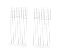 Healeved 2 Ensembles Brosse À Paille Goupillon Bouteille En Verre Brosse De Nettoyage Pour Paille À Boire Pailles En Acier Inoxydable Nettoyant Vitre Brosse Paille Biberon 10 Pièces * 2
