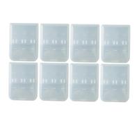 Healeved 2 Ensembles pour Têtes De Brosse À Dents Mallette De Rangement pour Mini Articles Étui pour Têtes De Brosse À Dents Petite Affaire Plastique 4 Pièces * 2
