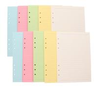 Healeved 2 Ensembles Recharges pour Classeur A5 Papier de Recharge Vierge Perforé 6 Trous Lot de Sets de Feuilles Papier pour Carnet Usage Scolaire Expérience D’écriture Lisse