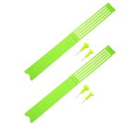 Healeved 2 Ensembles Tablette D'écriture Braille avec Stylet 4 Lignes 28 Cellules en Plastique Léger Outil D'apprentissage Solide pour Élèves et Adultes Malvoyants en Classe Voyage