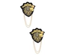 Healeved 2 Paires Bijoux D'épaule Pour Femme Épaulettes Hommes En Tissu