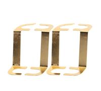 Healeved 2 Paires Bornier de Câbles D’enceintes en Métal Doré, | Postes de Liaison pour Subwoofer, Transmission Stable, Design Peu Encombrant