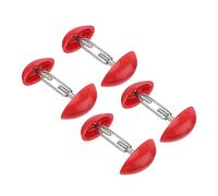 Healeved 2 Paires Embout de Chaussure Réglable Plastique Rouge Lot de Embauchoirs Miniatures pour Femmes Maintien et Extensible pour Sneakers et Chaussures Casual