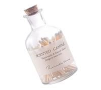 Healeved 2 Pièces 1 Allumettes en Décor en Céramique Décor De Mariage Pot D'Allumettes en Verre À L'Ancienne Porte-Allumettes en Verre Match De Bougie Parfumée Pot D'Allumette en