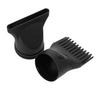 Healeved 2 Pièces Accessoire Diffuseur Résistant à Haute Température pour Sèche-cheveux en Plastique Noir Circulaire pour Routine de Soins Capillaires et Usage Quotidien