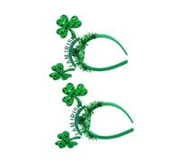 Healeved 2 pièces Bandeau Cheveux Saint Patrick Décoratif et Confortable Accessoire de Fête Irish Party Hairband