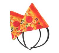Healeved 2 Pièces Bandeau Pizza pour Fête Costumée Accessoire Halloween et Cosplay Confortable et Durable pour Garçon Fille et Adultes Décoration de Soirée à Thème Italien