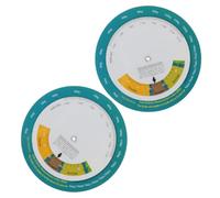 Healeved 2 pièces Bmi Body Index Wheel Calculateur de Poids Mural avec Échelle Claire Mesureur pour Adultes Outil de Gestion Diététique Précis et Fiable pour Suivi Santé