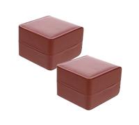 Healeved 2 Pièces Boîte à PU de Écrins pour Accessoires Rangement Élégant et Durable pour Voyage