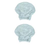 Healeved 2 Pièces Bonnet de bain bonnet de hair charms turban de cheveux bowknot pinces à cheveux macarons serviette pour sécher les cheveux bonnet sèche-cheveux en tissu Green