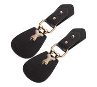 Healeved 2 Pièces Boutons de Manteau à Coudre Pinces à Pull pour Femmes, Alliage et Pu, Café, Ajustables, pour Trench-coat et Pull, Taille Affinante, Occasions D'affaires et Fêtes