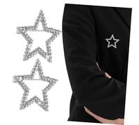 Healeved 2 pièces Broche Pentacle Épingle Collier Décorative pour Vêtements Femme Accessoire Corsage Durable et Facile à Porter