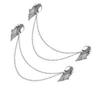 Healeved 2 pièces Broche Vintage Costume Épingles de Collier Élégantes Ailes Ange pour Homme et Femme Lot de Clips Décoratifs pour Chemise et Vêtement