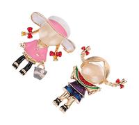 Healeved 2 Pièces Broches Cartoon Animées Accessoires Chic pour Étudiants et Décorations pour Chapeaux Sacs et Écharpes