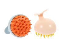 Healeved 2 Pièces Brosse De Massage Shampoing Doux Lavage Laver La Brosse Du Cuir Chevelu Masseur De Cheveux Cuir Chevelu Poil Nettoyage Brosse à Cheveux Pour Type