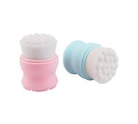 Healeved 2 Pièces Brosse Pour Le Visage Outil Doux Lavage Nettoyeur Double Brosse Faciale Nettoyage Simple Masseur De Visage Petit Gommage Visage Face Époustouflant Gel De Silice