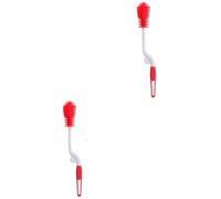 Healeved 2 Pièces Brosse Rotative De Nettoyage De Bouteilles Brosse De Nettoyage Brosse Gobelet Bouteille Rouge
