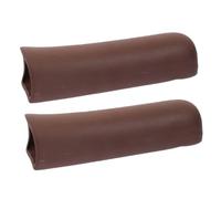 Healeved 2 Pièces Cachette Aquarium en Céramique Marron, Tunnel | Forme Arrondie et Creuse, Design Optimisé Flux, Aide à Limiter les Zones Pauvres en Oxygène