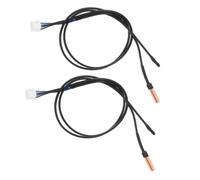 Healeved 2 Pièces Capteur de Température pour Climatiseur Thermistance Époxy Sensible Détection Rapide Compatible Hvac Intérieur