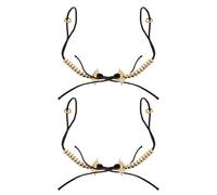 Healeved 2 Pièces Compteur de Perles Bouddhiste Laiton Outil de Comptage DIY Compact pour Relaxation et Prière Compteur de Doigts pour Tasbih et Chants Accessoire Spirituel Portable