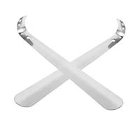 Healeved 2 Pièces Corne de Chaussure Inox Ergonomique Antidérapante pour Seniors et Femmes Enceintes Accessoire pour Chaussures Aide Au Chaussage Confortable
