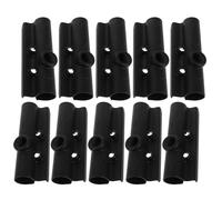 Healeved 2 Pièces Couvercles en Plastique Noir pour Fauteuil Roulant et Déambulateur, Protection Anti-poussière et Résistance la Compression, Adaptés aux Tubes Métalliques Standard de 18 Mm
