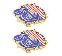 Healeved 2 Pièces Épingle de Revers Américaine Commémorative 250 Ans en Alliage Émaillé Bleu Fermoir Pratique pour Fête de L'indépendance 2026 et Collection Patriotique