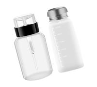 Healeved 2 Pièces Flacon à Pression Distributeur De Liquide Flacon De Voyage Distributeur à Pression Pour Vernis à Ongles