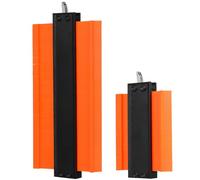 Healeved 2 Pièces Jauge de Profil Multifonction en Métal et Abs, Outil de Précision Portable pour Menuiserie, pour Construction et Amélioration Maison