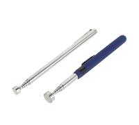 Healeved 2 Pièces Lot de 2 Pinces Magnétiques Télescopiques Portables avec Clip de Poche, Ramasseur Magnétique en Acier Inoxydable, Longueur Réglable 155-730 Mm et 163-585 Mm, Outil de