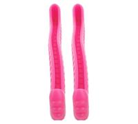 Healeved 2 Pièces Lot de 2 Protège-Lames de Patins à Glace en TPE Robustes et Extensibles, Couvre-Lames Rose Fuchsia Taille 255, Accessoires de Skate pour Patinage Artistique et Hockey,