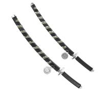 Healeved 2 pièces Lot de Jouets Plastique Noir pour Halloween Accessoires de Déguisement et Adultes Répliques Légères et Durables pour Jeux de Rôle et Cosplay