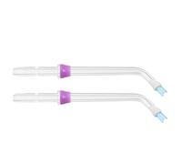Healeved 2 Pièces Lot de Têtes de Rechange pour Jet Dentaire Hydropulseur Compatible, Embouts en Acrylique pour Soins Dentaires Ajustables, Utilisation à Domicile Voyage